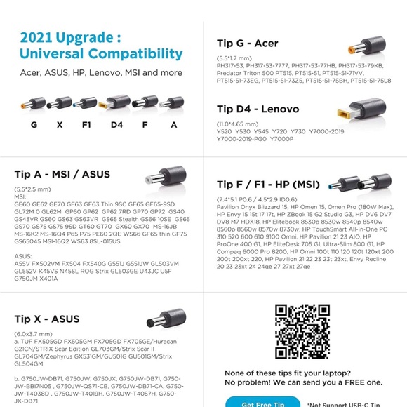 Innergie 180W 180G Gaming Laptop Charger Power Adapter 1.8m Built-in Cable - Picture 2 of 10